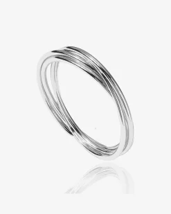 PAVOI Stackable|Anxiety-Four Ways Spinning Anxiety Ring