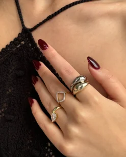 PAVOI Statement|Statement-Geo Diamond Ring