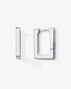 PAVOI Huggies|Hoops-Geometric Rectangle Hoop