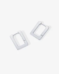 PAVOI Huggies|Hoops-Geometric Rectangle Hoop