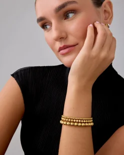 PAVOI Beaded-Gold Beaded Bracelet Trio