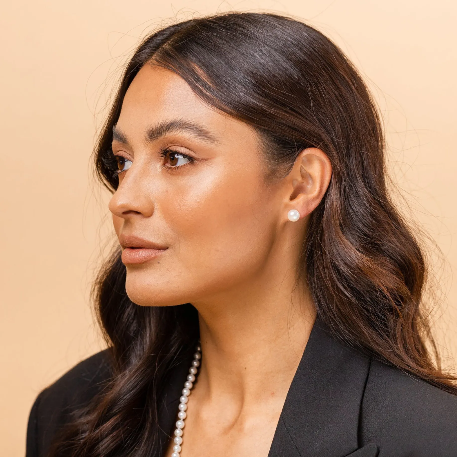 PAVOI Studs-Gold Freshwater Pearl Studs