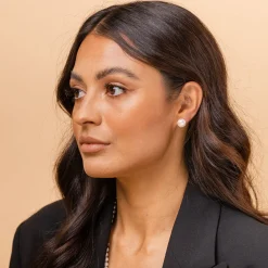 PAVOI Studs-Gold Freshwater Pearl Studs