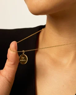 PAVOI Pendants-Hammered Coin Hamsa Pendant