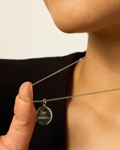 PAVOI Pendants-Hammered Coin Hamsa Pendant