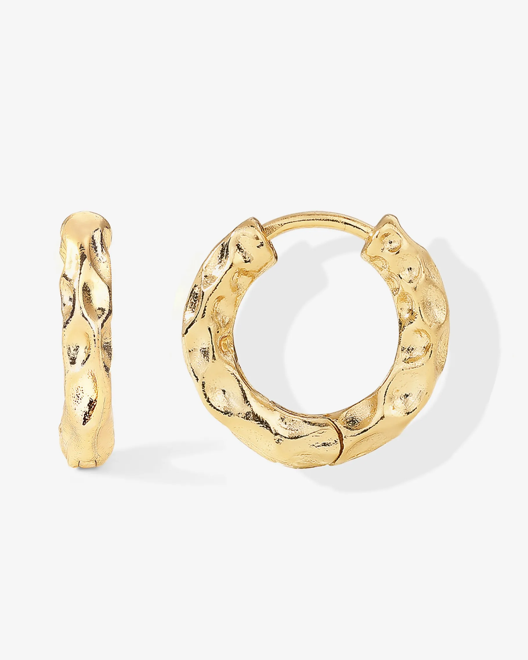 PAVOI Huggies|Hoops-Hammered Huggies