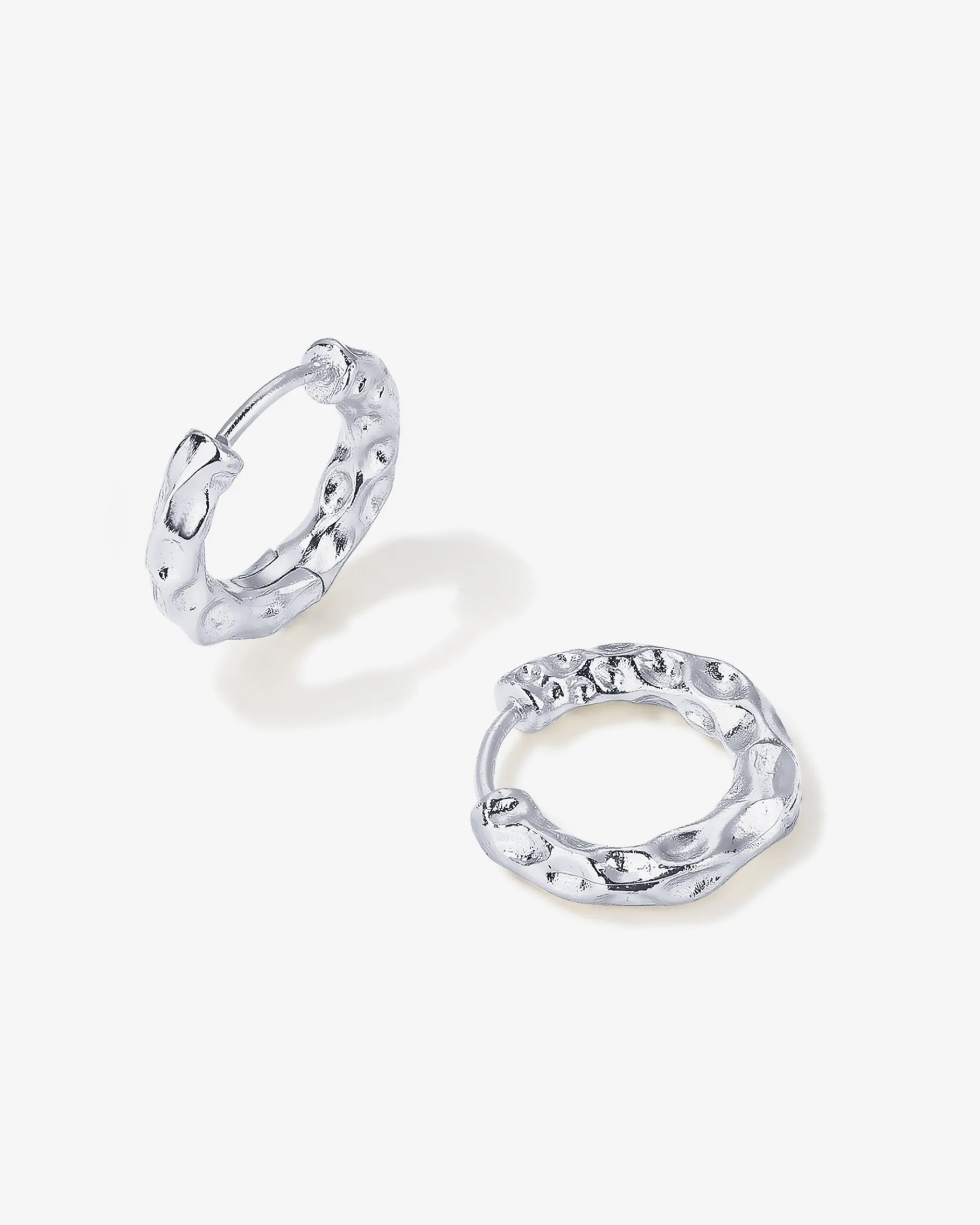 PAVOI Huggies|Hoops-Hammered Huggies