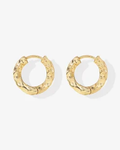 PAVOI Huggies|Hoops-Hammered Huggies