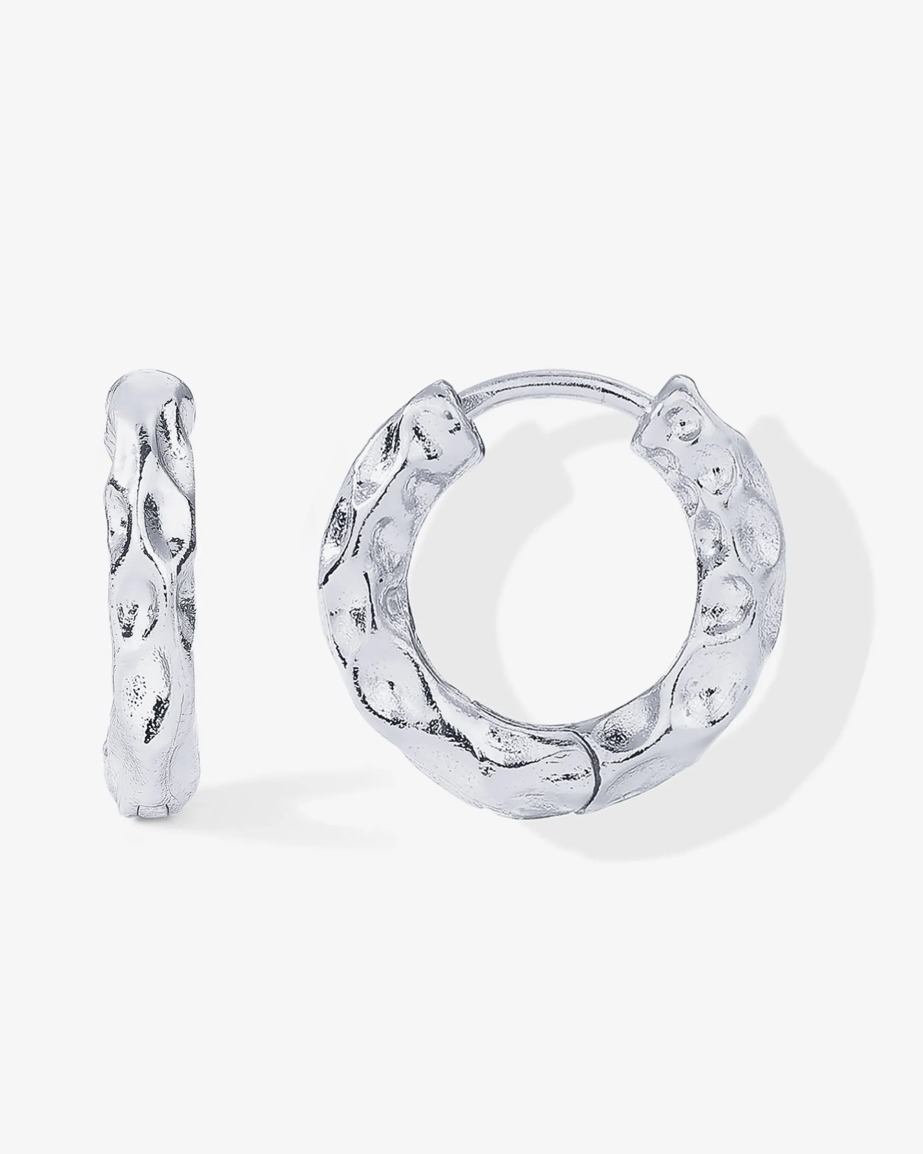 PAVOI Huggies|Hoops-Hammered Huggies