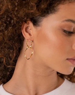PAVOI Hoops|Dangle & Threader-Hammered Infinity Hoop