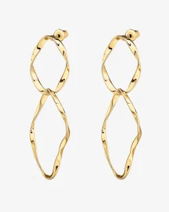 PAVOI Hoops|Dangle & Threader-Hammered Infinity Hoop