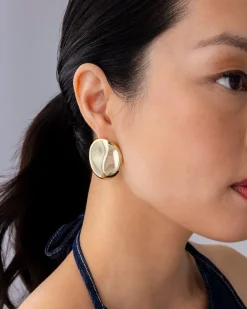 PAVOI Statement-Hammered Teardrop Earrings