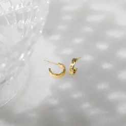 PAVOI Hoops-Hammered Thick Hoop