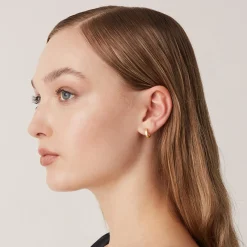 PAVOI Hoops-Hammered Thick Hoop