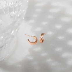 PAVOI Hoops-Hammered Thick Hoop
