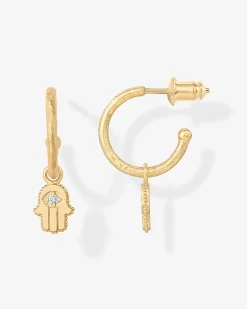 PAVOI Dangle & Threader|Hoops-Hamsa Hoops