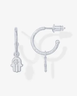 PAVOI Dangle & Threader|Hoops-Hamsa Hoops