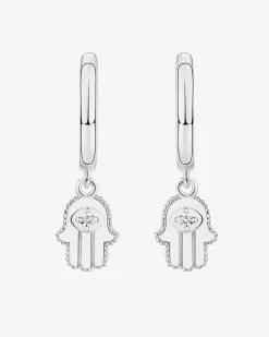 PAVOI Dangle & Threader|Huggies-Hamsa Huggies