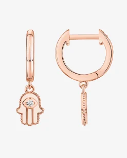 PAVOI Dangle & Threader|Huggies-Hamsa Huggies