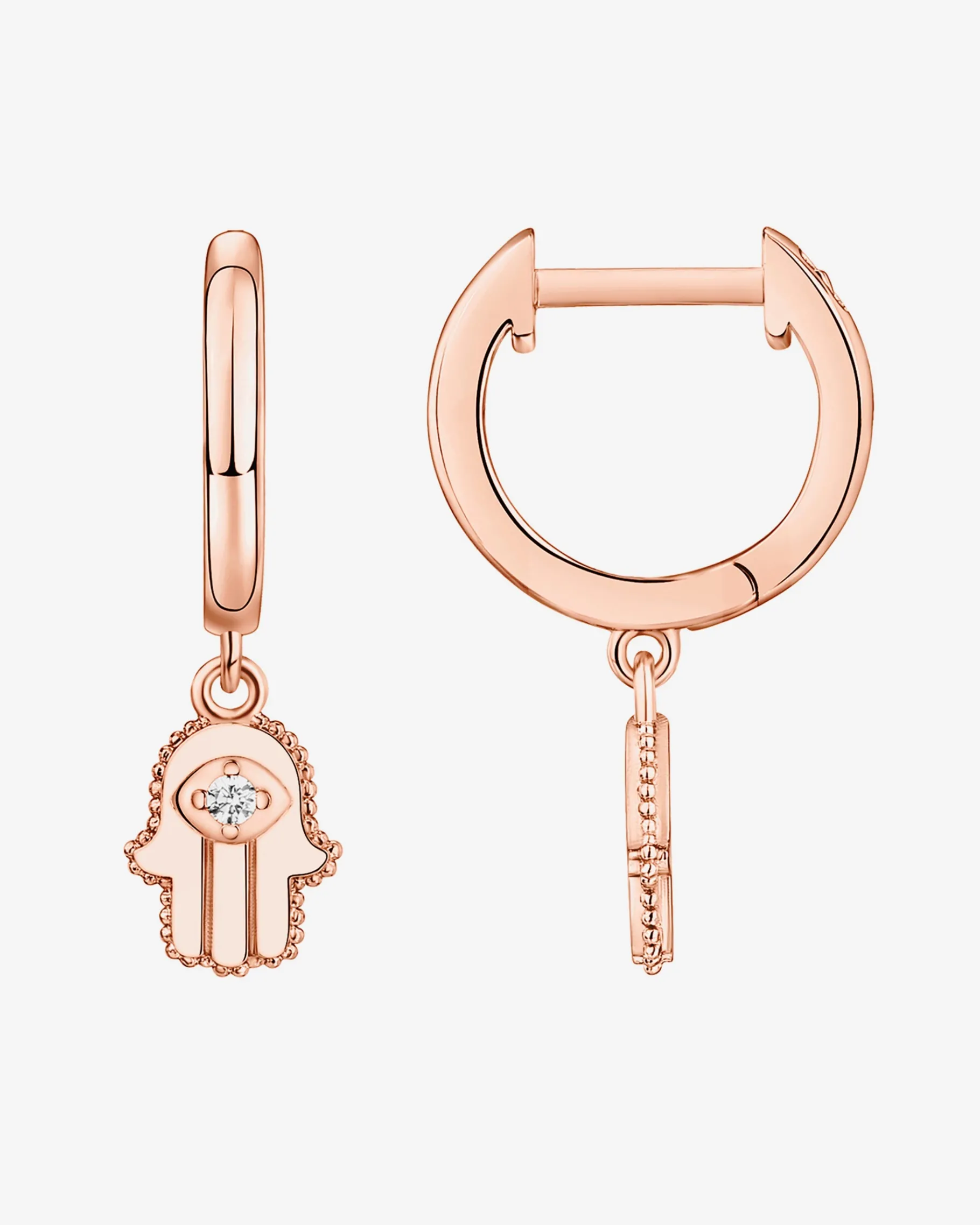 PAVOI Dangle & Threader|Huggies-Hamsa Huggies