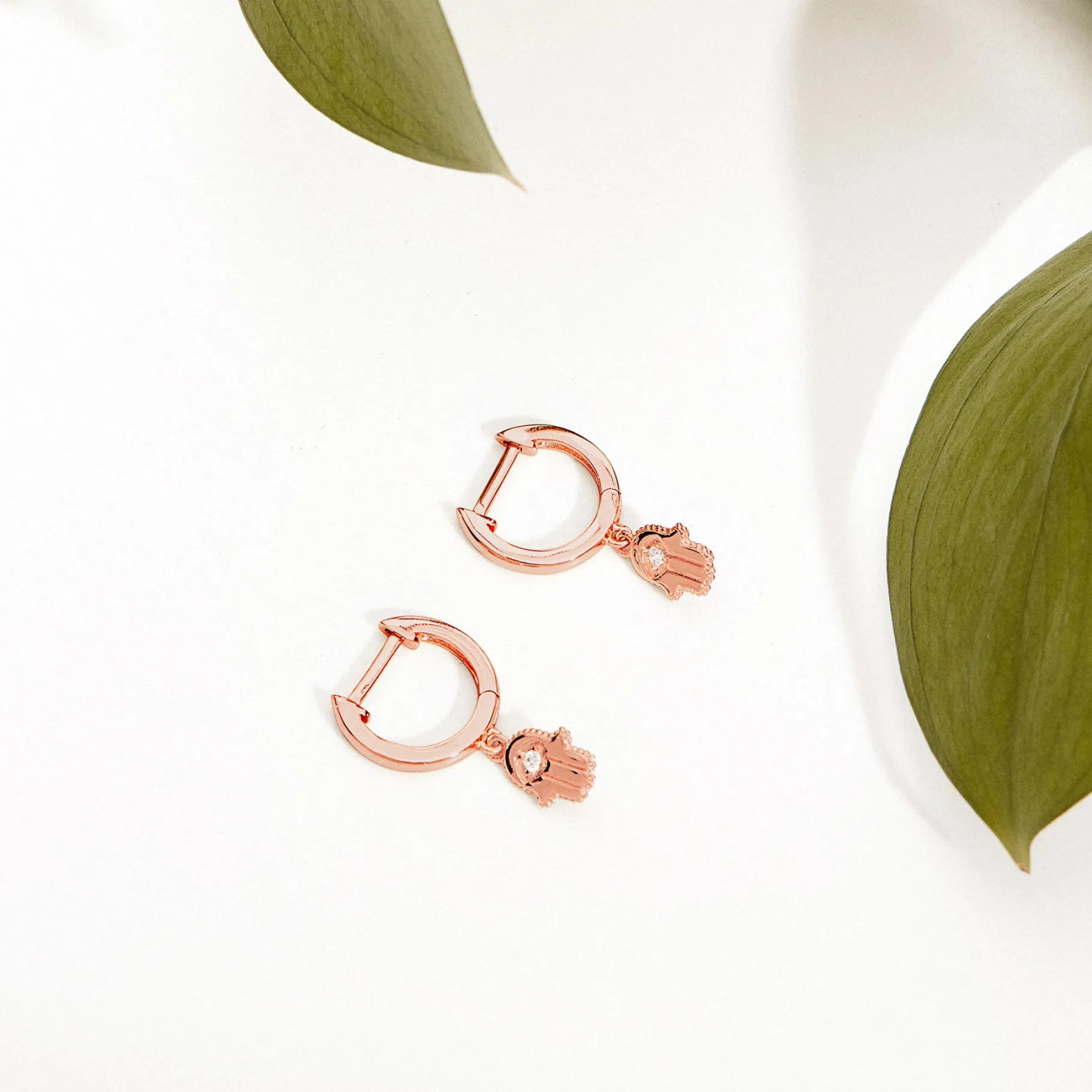 PAVOI Dangle & Threader|Huggies-Hamsa Huggies