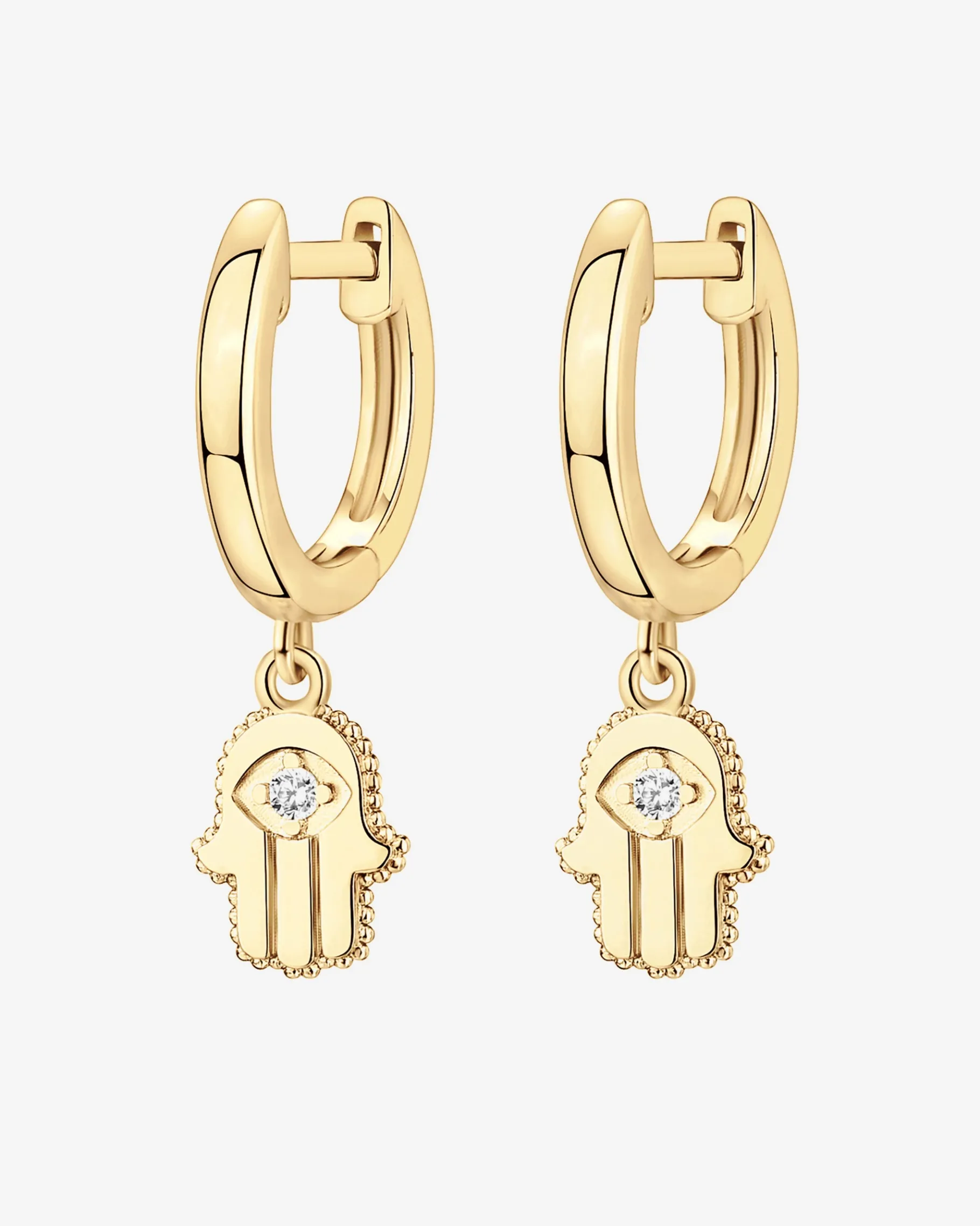 PAVOI Dangle & Threader|Huggies-Hamsa Huggies