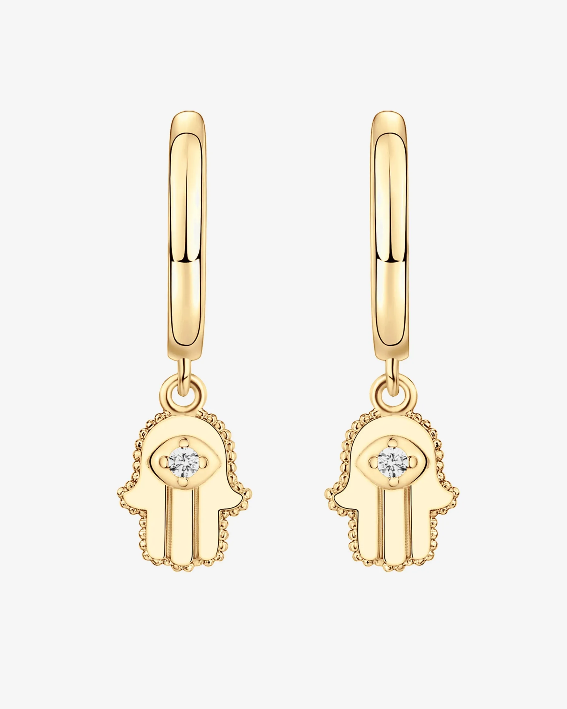 PAVOI Dangle & Threader|Huggies-Hamsa Huggies