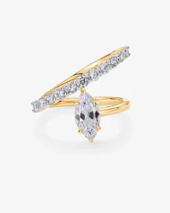 PAVOI Engagement-Hathor Crossover Open Ring