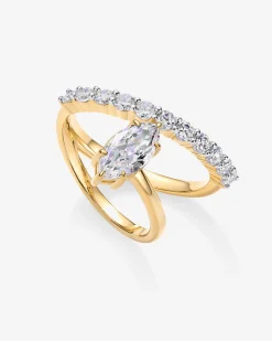 PAVOI Engagement-Hathor Crossover Open Ring