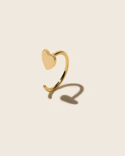 PAVOI Huggies-Heart Half Hoop Huggie
