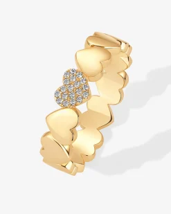 PAVOI Statement|Statement-Heart Stackable Ring