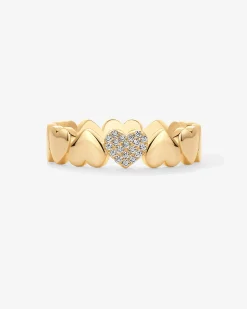 PAVOI Statement|Statement-Heart Stackable Ring