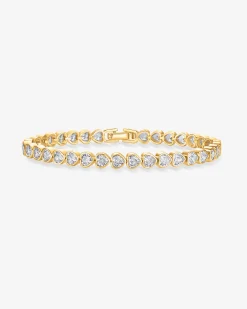 PAVOI Tennis-Heart-Shaped Tennis Bracelet