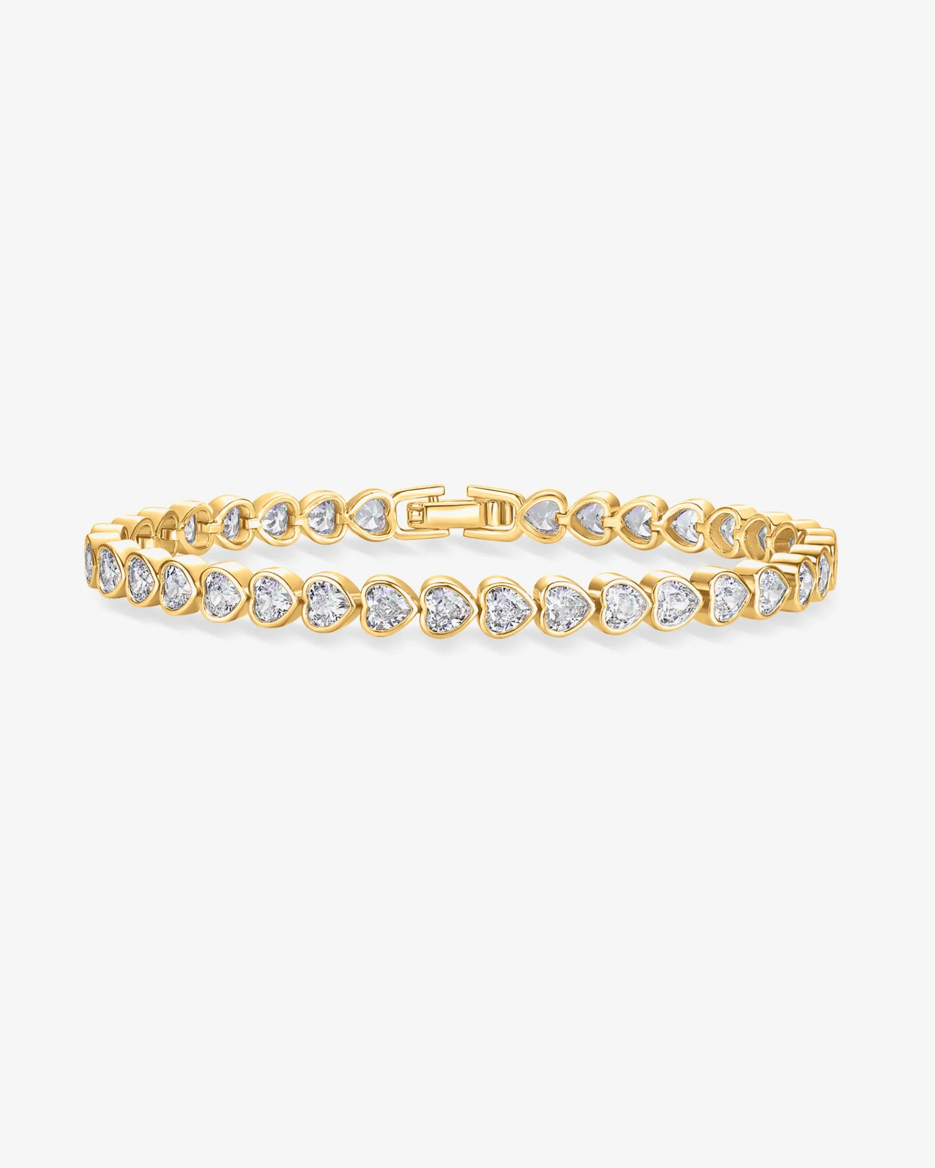 PAVOI Tennis-Heart-Shaped Tennis Bracelet