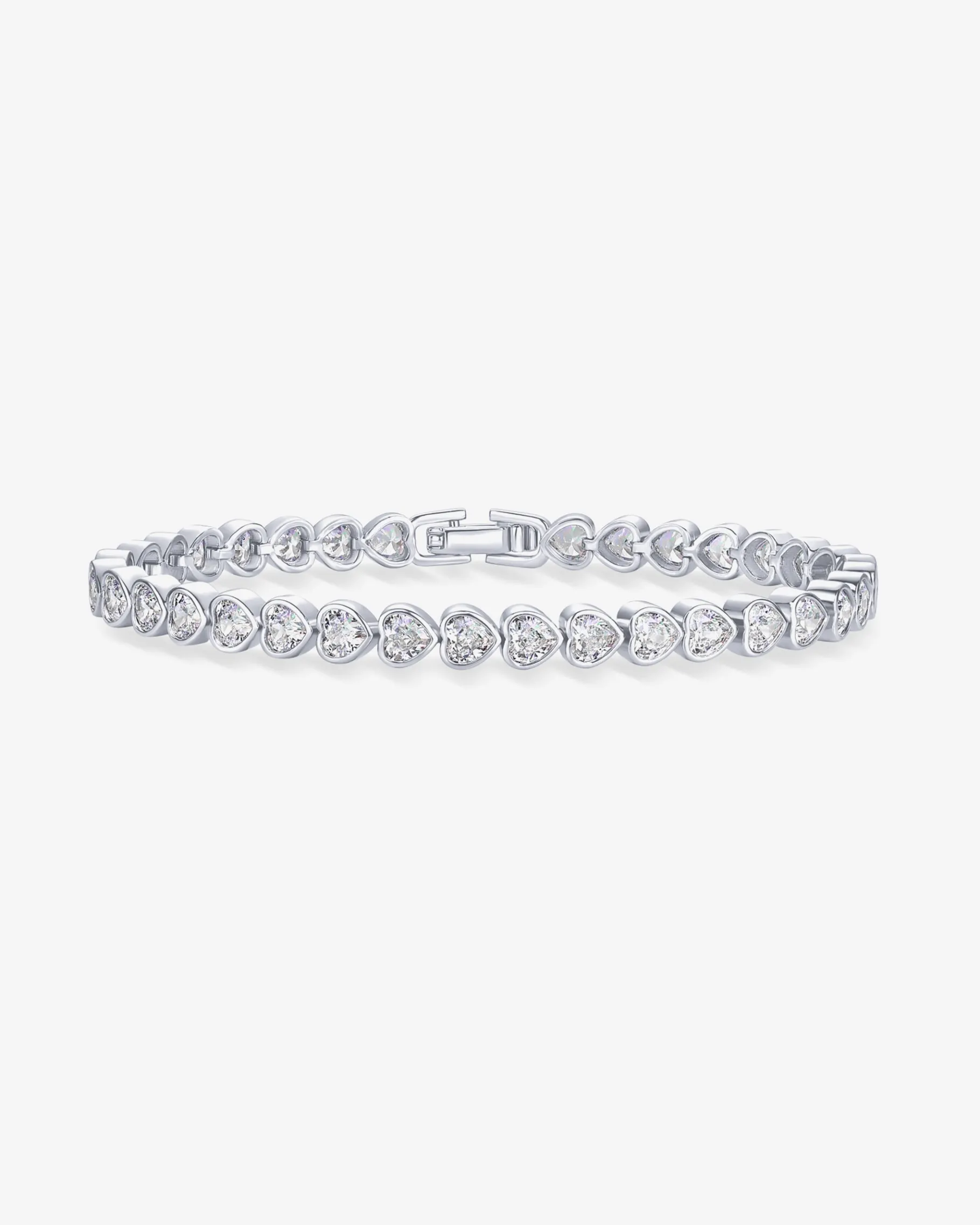 PAVOI Tennis-Heart-Shaped Tennis Bracelet