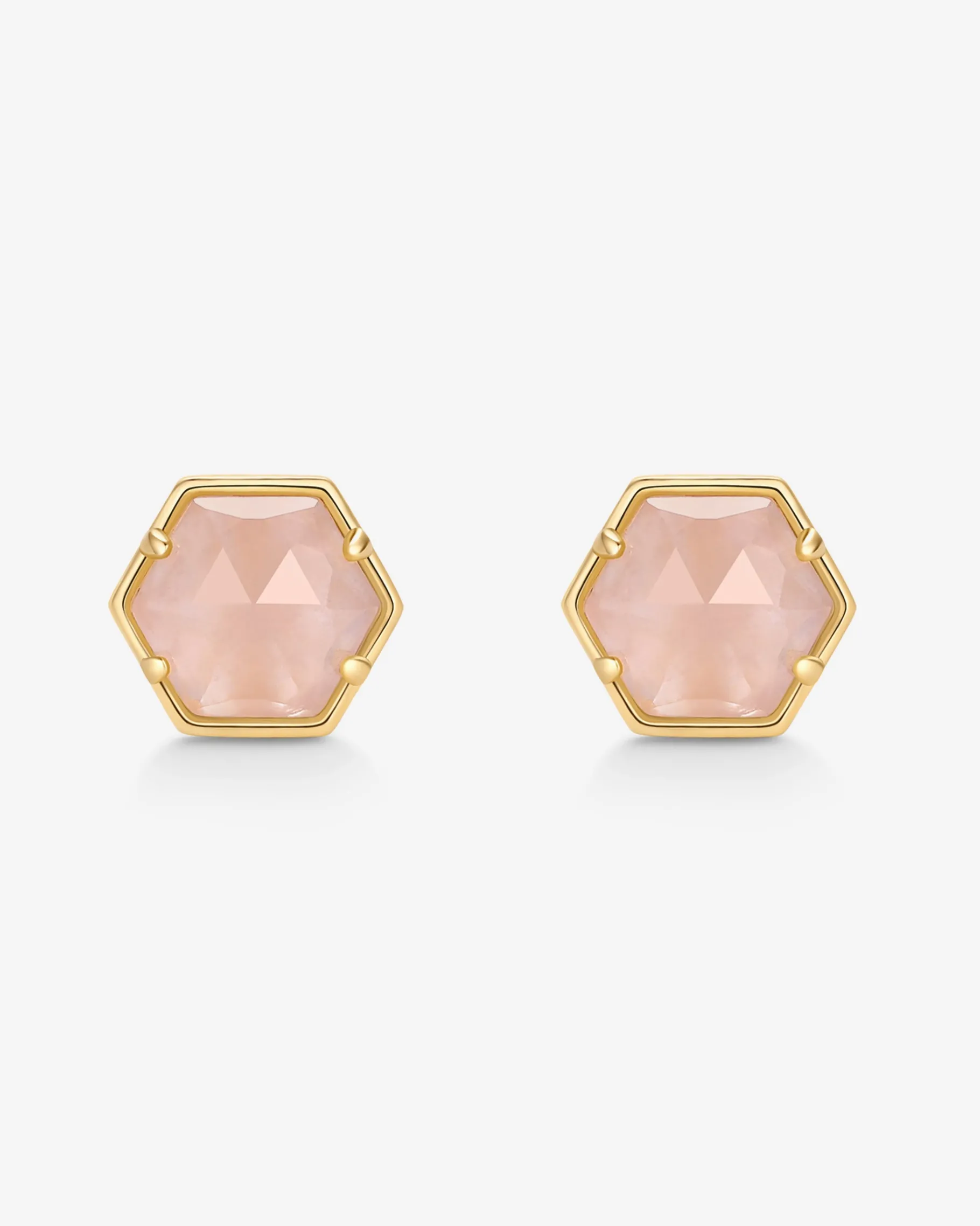 PAVOI Studs-Hexagon Gemstone Stud Earrings