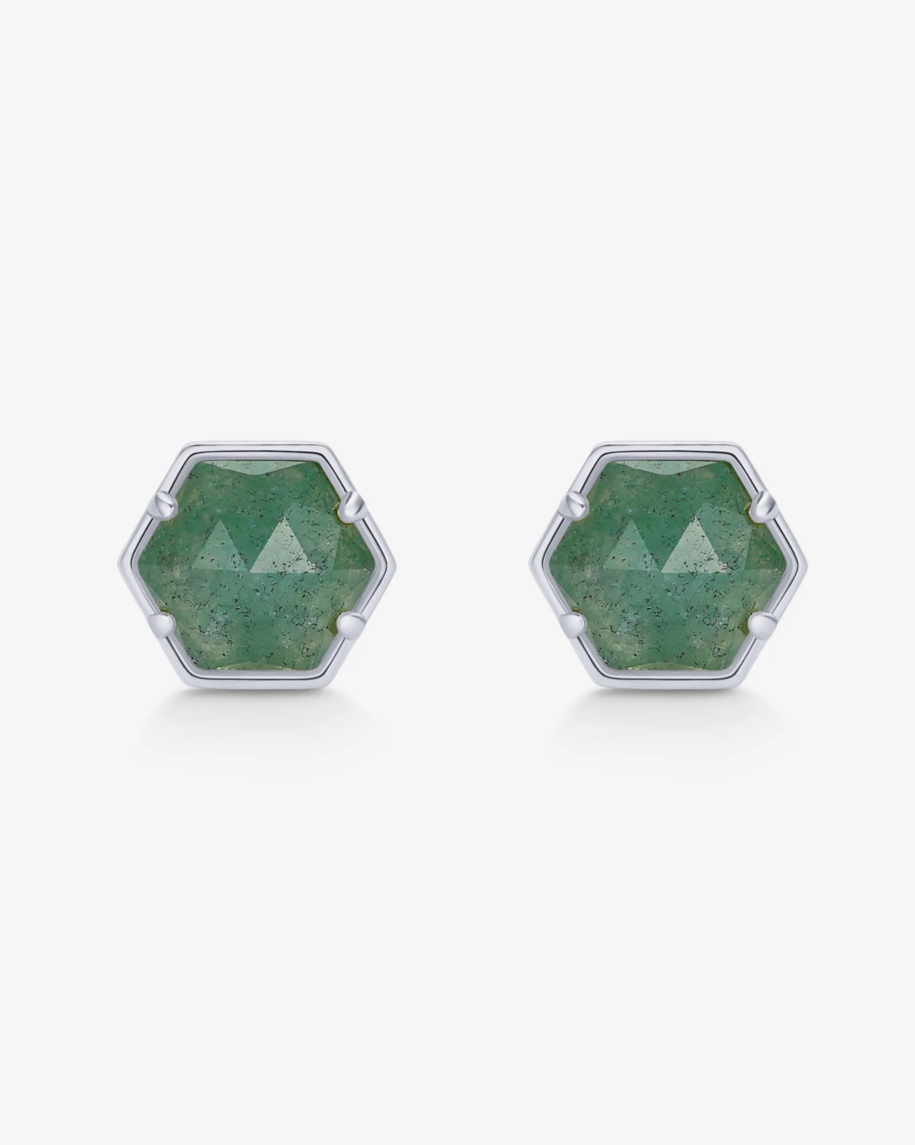 PAVOI Studs-Hexagon Gemstone Stud Earrings