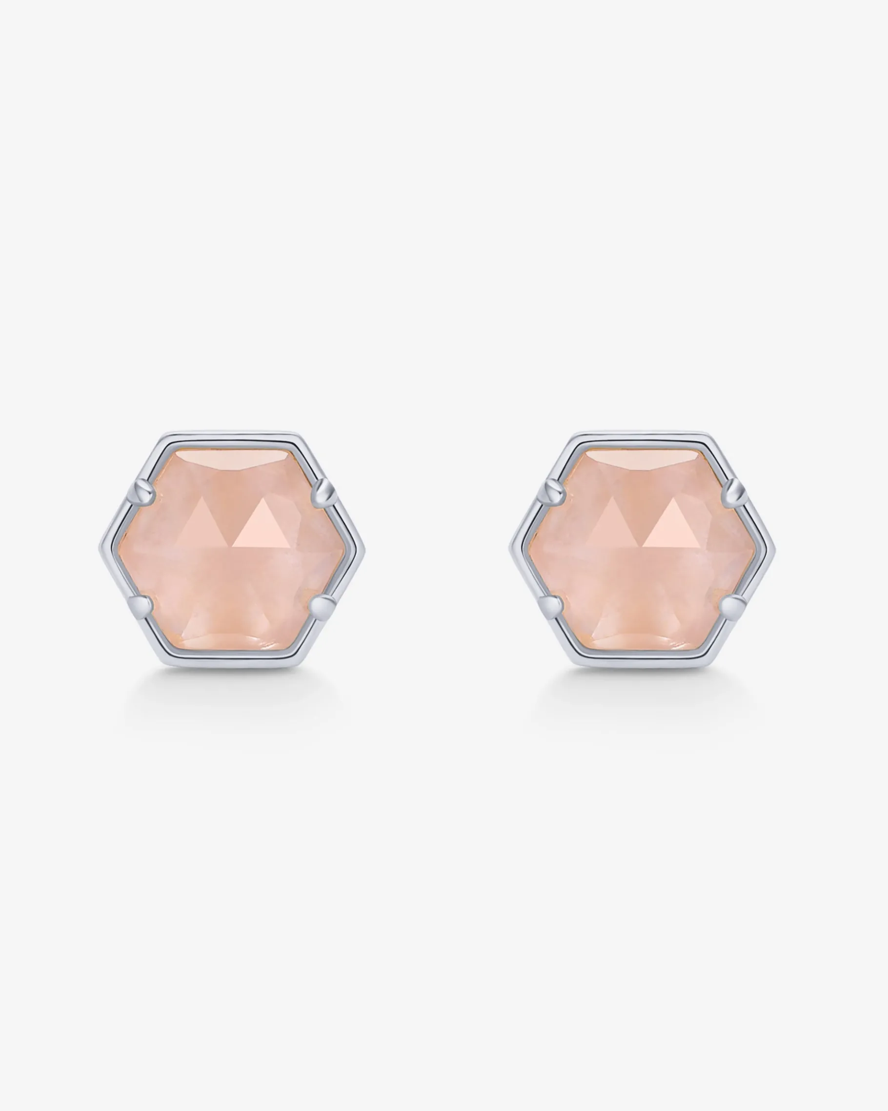 PAVOI Studs-Hexagon Gemstone Stud Earrings
