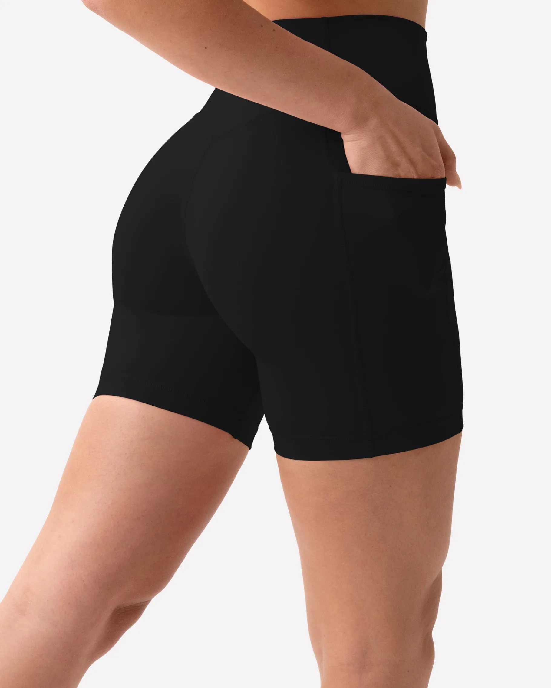 PAVOI With Pockets|6" Inseam-High-Waisted Butt Lifting 6" Biker Shorts with Pockets
