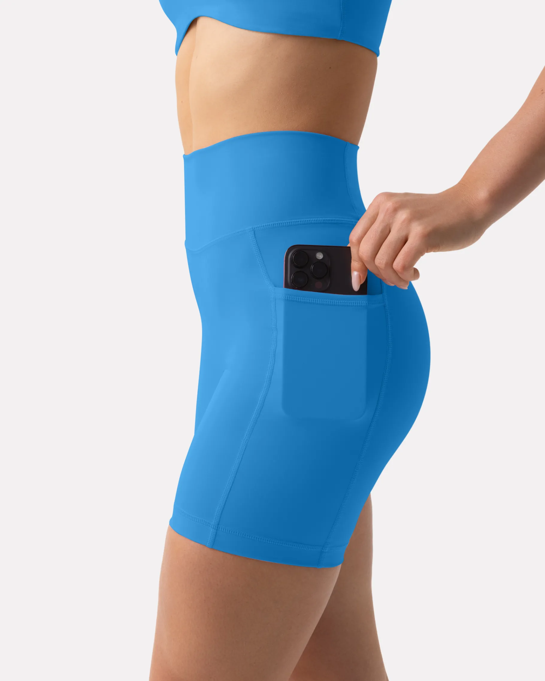 PAVOI With Pockets|6" Inseam-High-Waisted Butt Lifting 6" Biker Shorts with Pockets