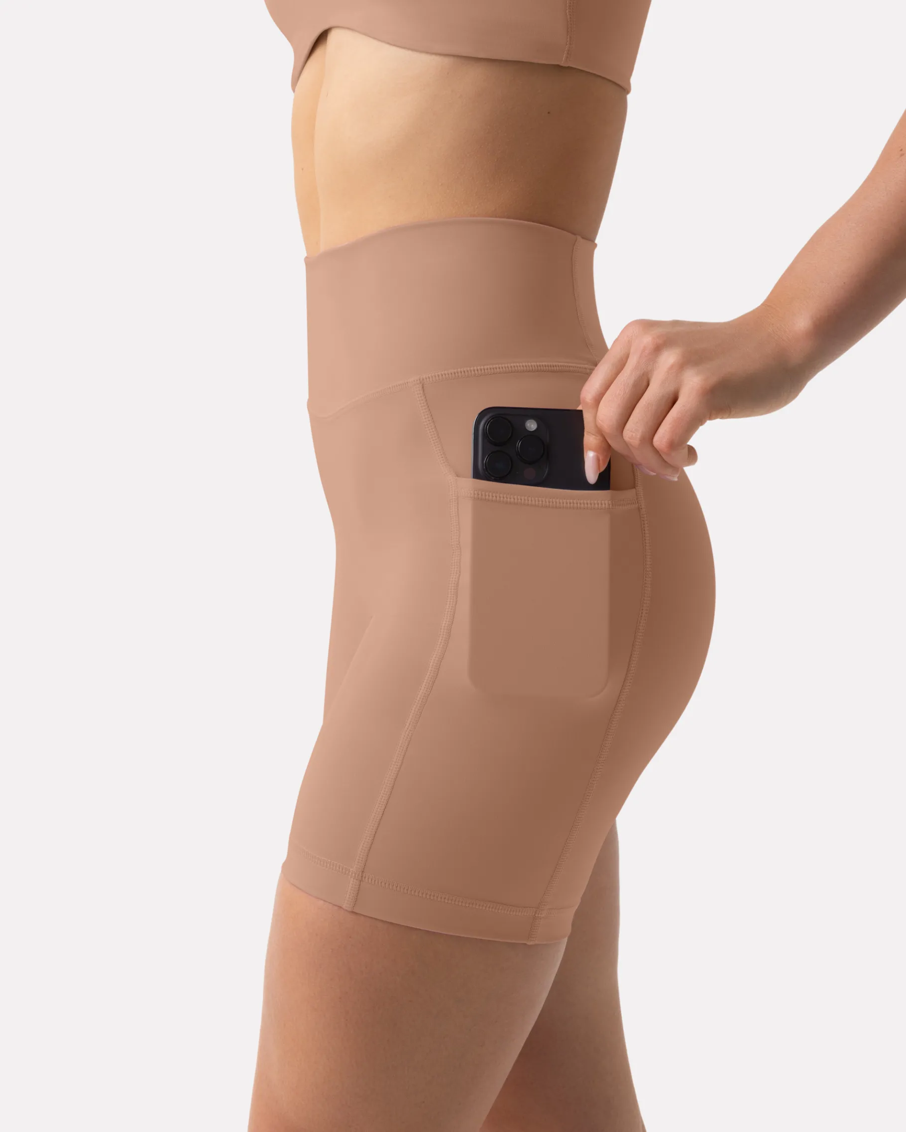 PAVOI With Pockets|6" Inseam-High-Waisted Butt Lifting 6" Biker Shorts with Pockets
