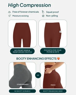 PAVOI With Pockets|Leggings-High-Waisted Butt Lifting Full-Length Leggings with Pockets