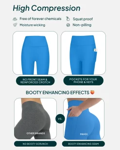 PAVOI With Pockets|Tall Length-High-Waisted Butt Lifting Tall-Length Leggings with Pockets