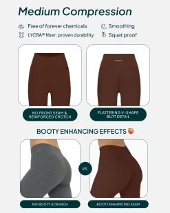 PAVOI Full Length|Leggings-High-Waisted Butt Lifting Full-Length Yoga Leggings