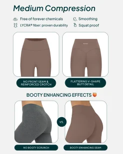 PAVOI Full Length|Leggings-High-Waisted Butt Lifting Full-Length Yoga Leggings