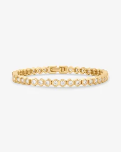 PAVOI Tennis-Honeycomb Tennis Bracelet