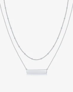 PAVOI Pendants|Layered-Horizontal Bar Necklace