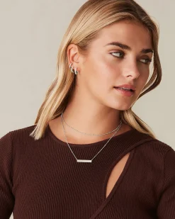 PAVOI Pendants|Layered-Horizontal Bar Necklace