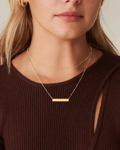 PAVOI Pendants|Layered-Horizontal Bar Necklace