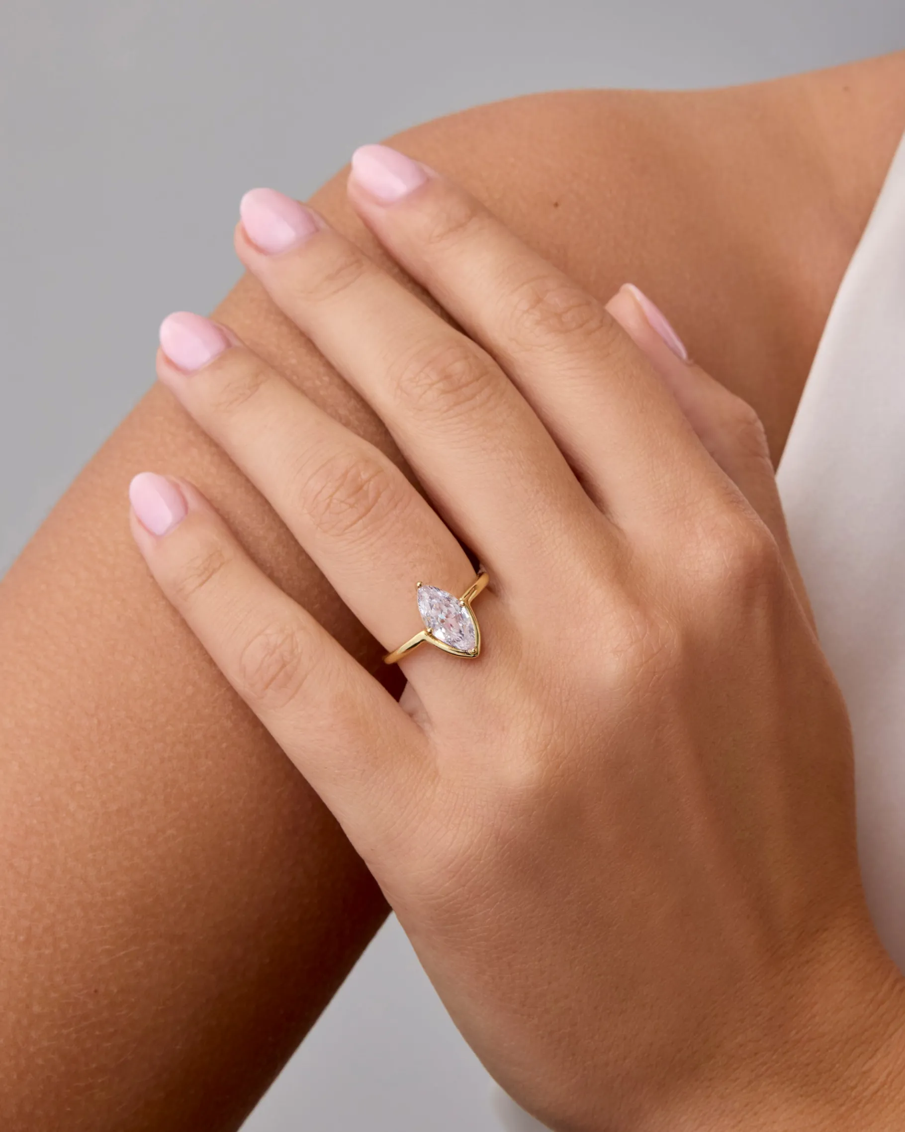 PAVOI Engagement-I Love Love Marquise Ring